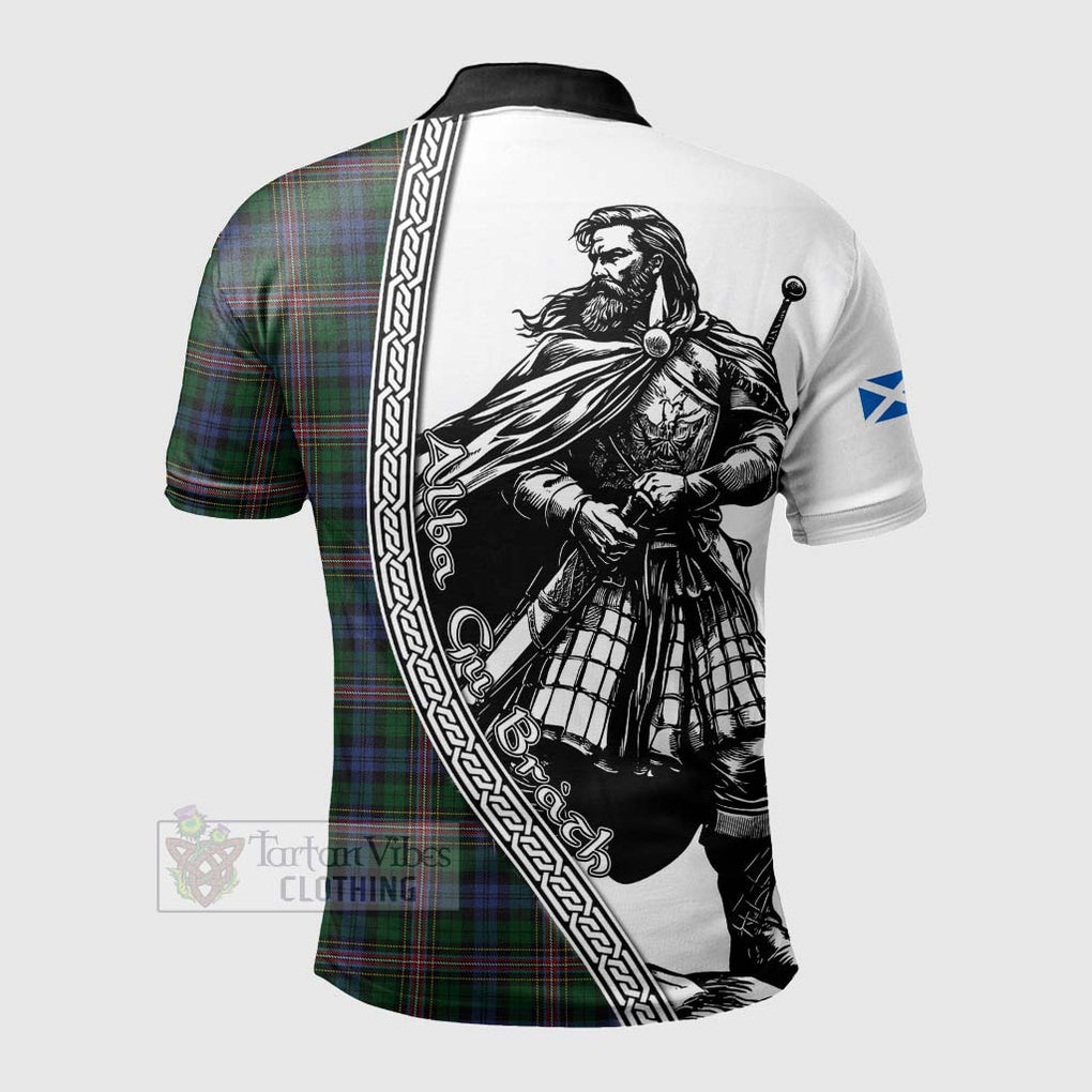 Tartan Vibes Clothing Allison Tartan Clan Crest Polo Shirt with Highlander Warrior Celtic Style