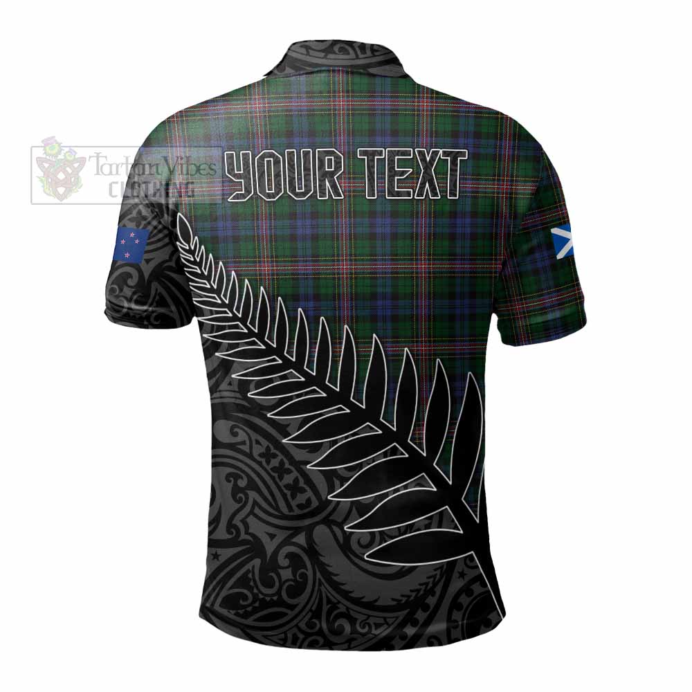 Allison Crest Tartan Polo Shirt with New Zealand Silver Fern Half Style