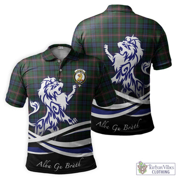 Allison Tartan Polo Shirt with Alba Gu Brath Regal Lion Emblem