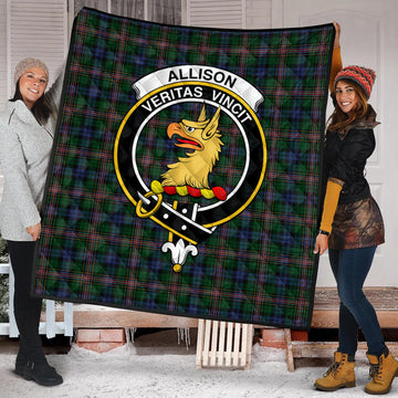 Allison Tartan Quilt with Family Crest