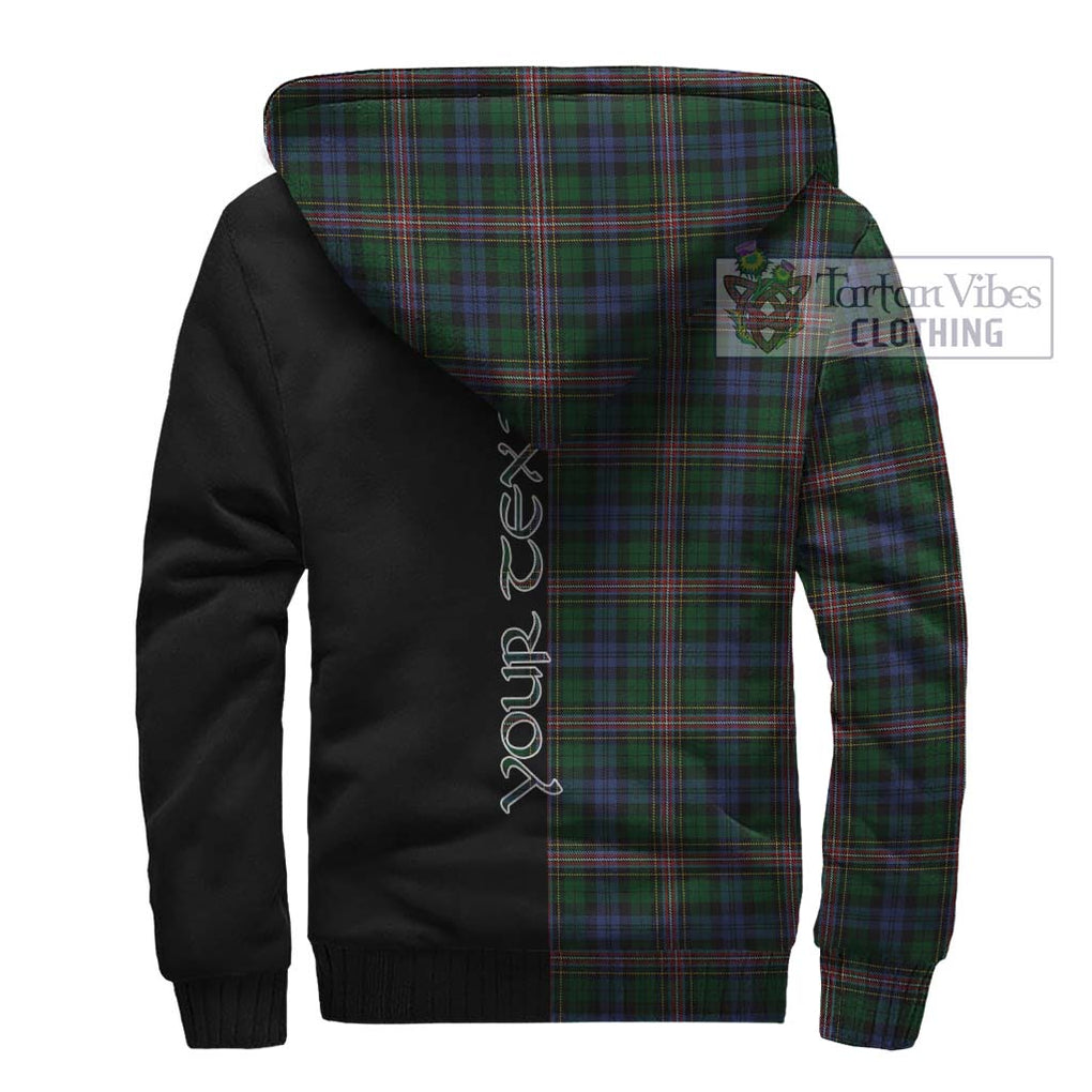Allison Tartan Sherpa Hoodie with Family Crest and Half Of Me Style - Tartanvibesclothing Shop