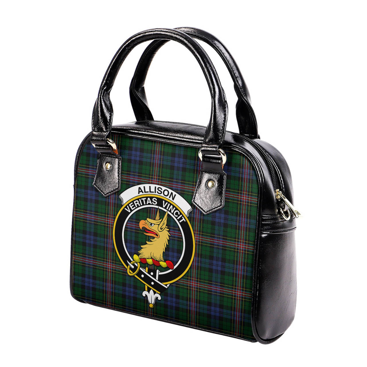 Allison Tartan Shoulder Handbags with Family Crest - Tartanvibesclothing