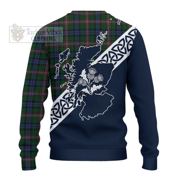 Allison Tartan Ugly Sweater Featuring Thistle and Scotland Map