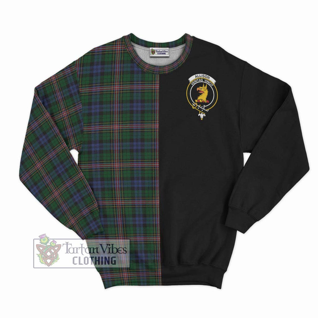 Allison Tartan Sweatshirt with Family Crest and Half Of Me Style - Tartanvibesclothing Shop