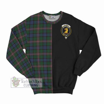 Allison Tartan Sweatshirt with Family Crest and Half Of Me Style - Tartanvibesclothing Shop