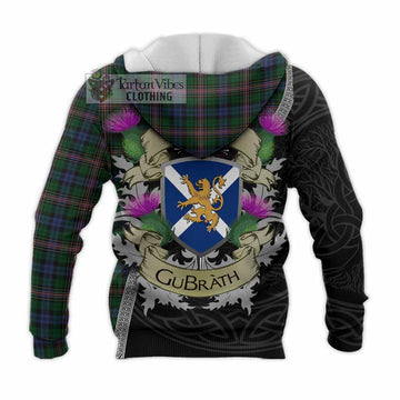 Allison Tartan Family Crest Knitted Hoodie Lion Rampant Royal Thistle Shield Celtic Inspired