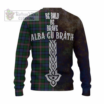 Allison Tartan Family Crest Knitted Sweater Alba Gu Brath Be Brave Lion Ancient Style