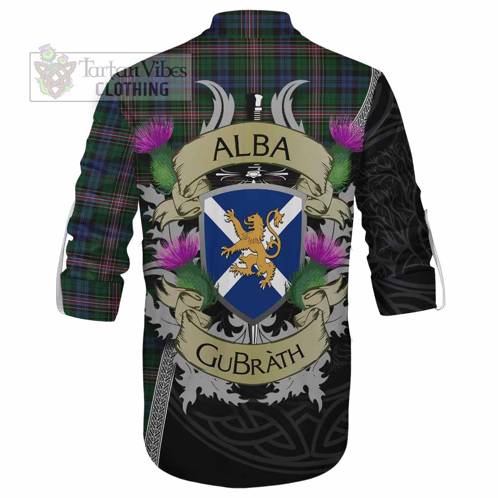 Tartan Vibes Clothing Allison Tartan Family Crest Ghillie Kilt Shirt Lion Rampant Royal Thistle Shield Celtic Inspired