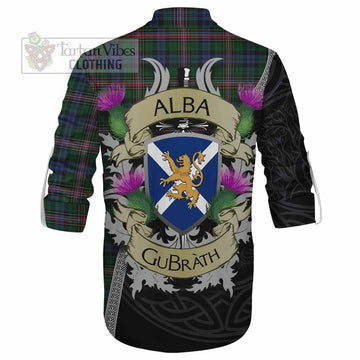Tartan Vibes Clothing Allison Tartan Family Crest Ghillie Kilt Shirt Lion Rampant Royal Thistle Shield Celtic Inspired