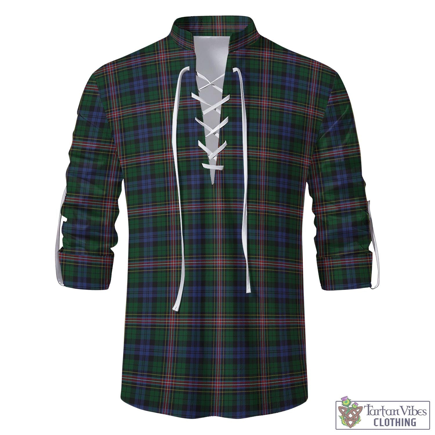 Tartan Vibes Clothing Allison Tartan Men's Scottish Traditional Jacobite Ghillie Kilt Shirt
