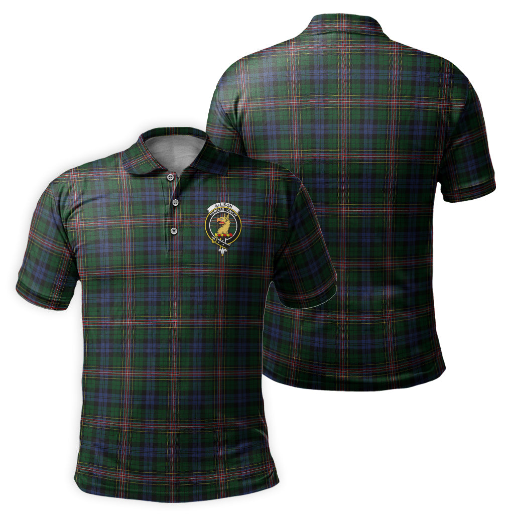 Allison Tartan Men's Polo Shirt with Family Crest - Tartanvibesclothing