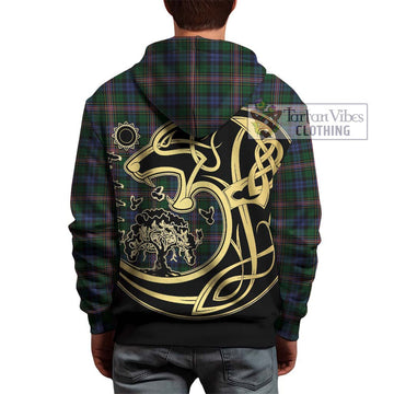 Allison Tartan Hoodie with Family Crest Celtic Wolf Style