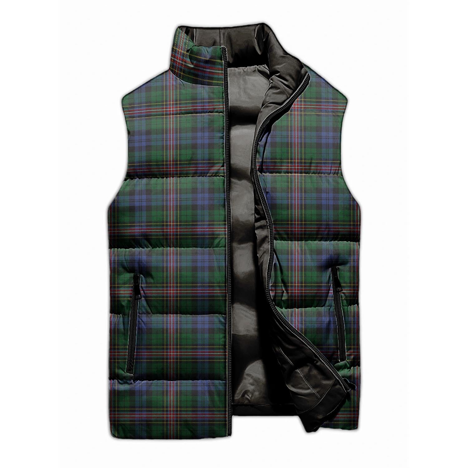 Allison Tartan Sleeveless Puffer Jacket - Tartanvibesclothing