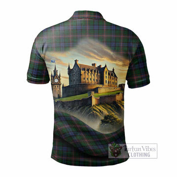 Tartan Vibes Clothing Allison Tartan Family Crest Polo Shirt with Scottish Ancient Castle Stype