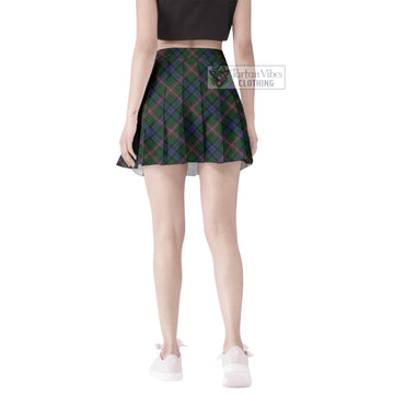 Allison Tartan Women's Plated Mini Skirt