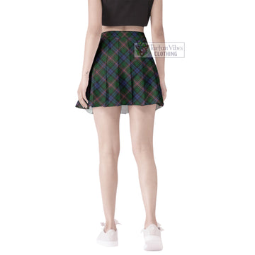 Allison Tartan Women's Plated Mini Skirt Cross Style