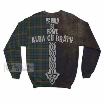 Allison Tartan Family Crest Sweatshirt Alba Gu Brath Be Brave Lion Ancient Style