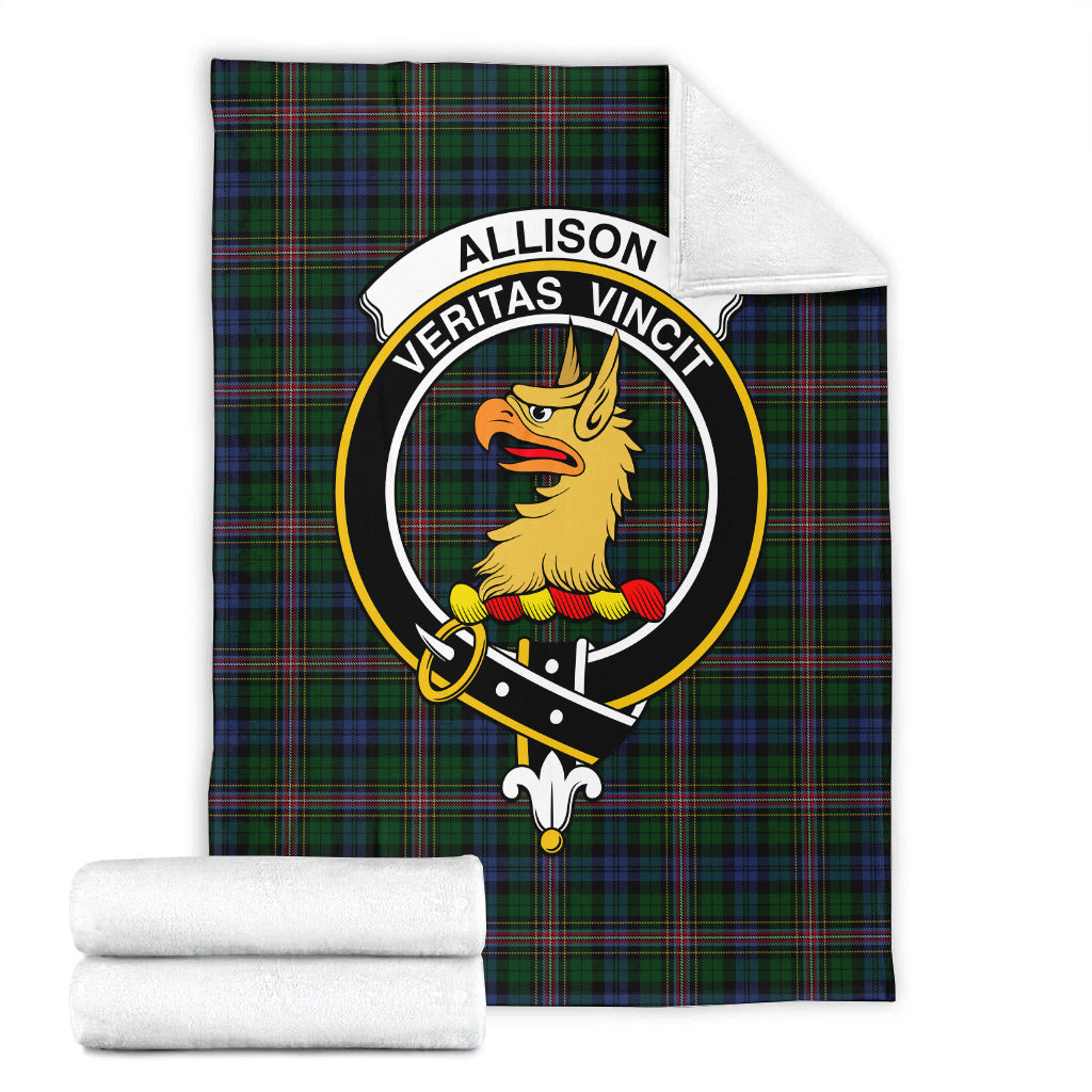 Allison Tartan Blanket with Family Crest - Tartan Vibes Clothing