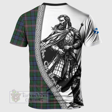 Tartan Vibes Clothing Allison Tartan Clan Crest T-Shirt with Highlander Warrior Celtic Style