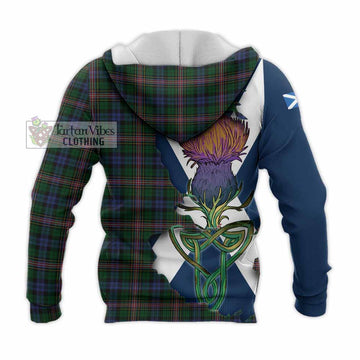 Allison Tartan Family Crest Knitted Hoodie Scottish Thistle Celtic Inspired