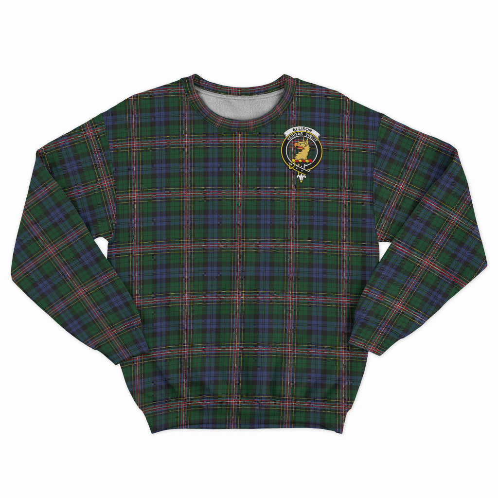 Allison Tartan Sweatshirt with Family Crest - Tartan Vibes Clothing