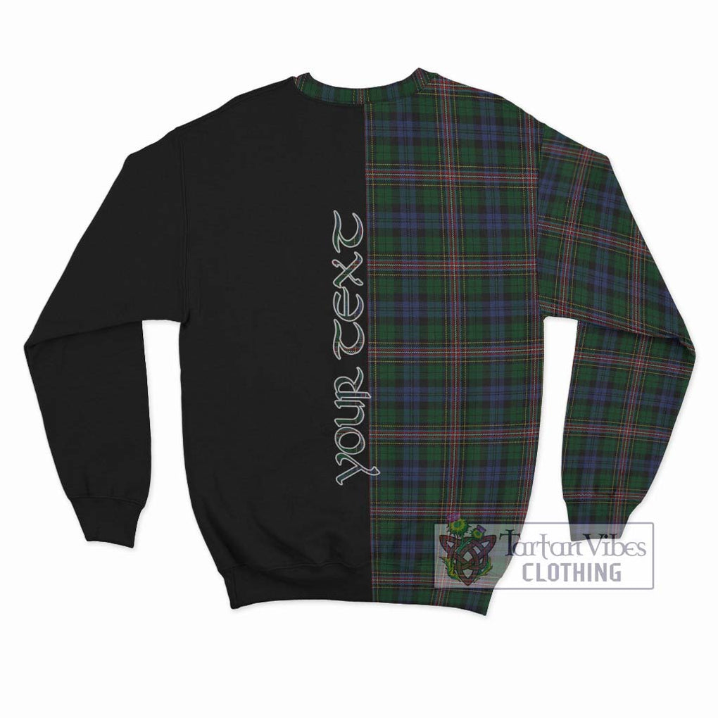Allison Tartan Sweatshirt with Family Crest and Half Of Me Style - Tartanvibesclothing Shop