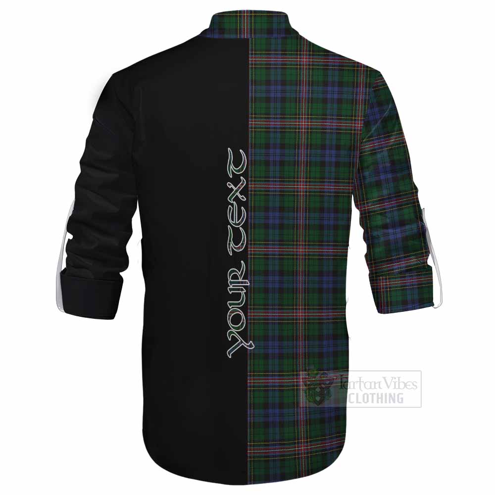 Tartan Vibes Clothing Allison Tartan Ghillie Kilt Shirt with Family Crest and Half Of Me Style