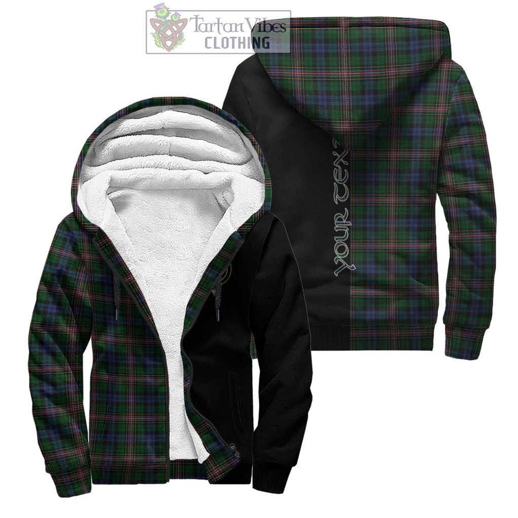 Allison Tartan Sherpa Hoodie with Family Crest and Half Of Me Style Unisex - Tartanvibesclothing Shop
