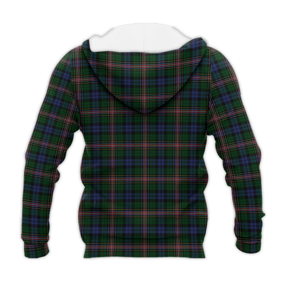 Allison Tartan Knitted Hoodie with Family Crest - Tartanvibesclothing