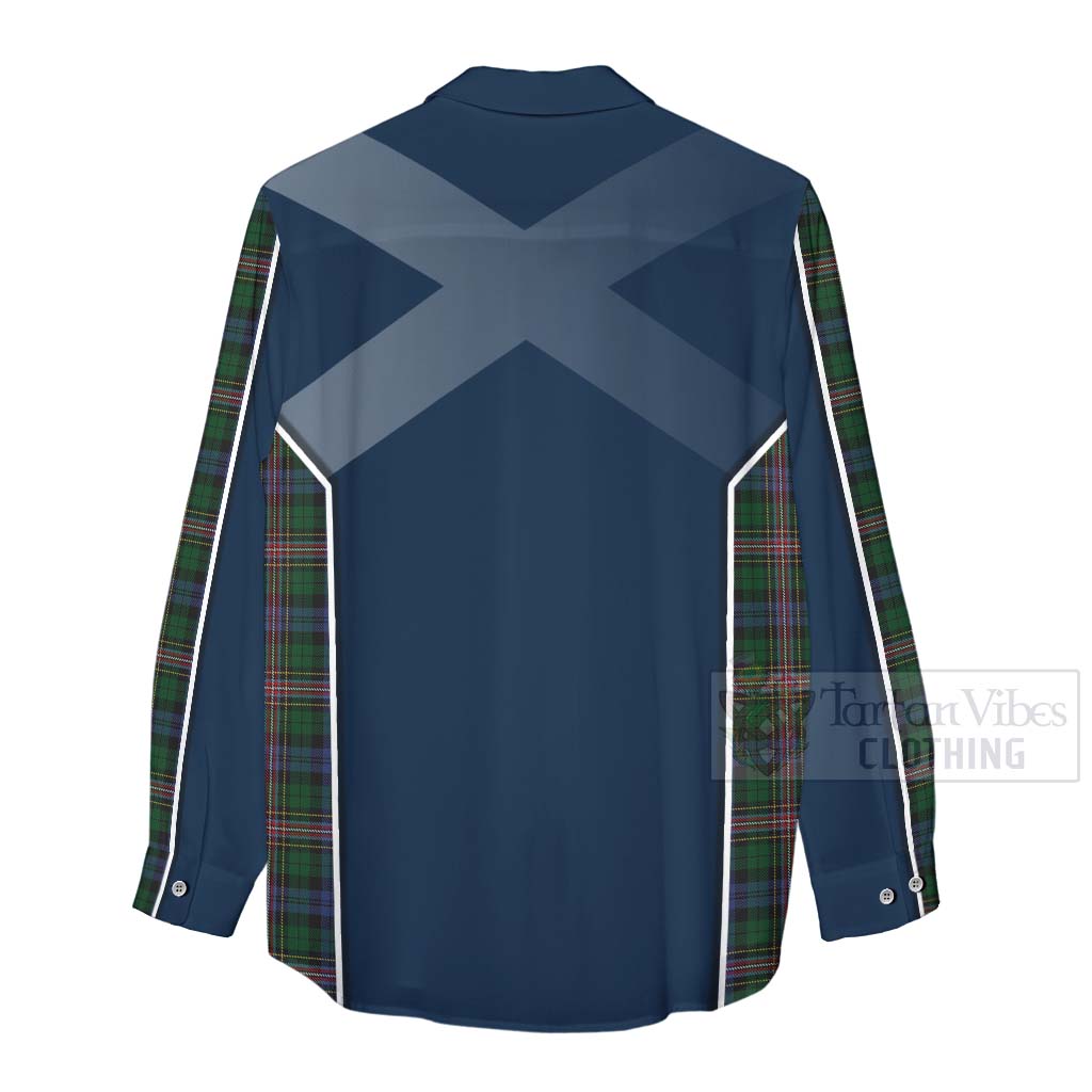 Tartan Vibes Clothing Allison Tartan Women's Casual Shirt with Family Crest and Scottish Thistle Vibes Sport Style