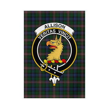 Allison Tartan Garden Flag with Family Crest