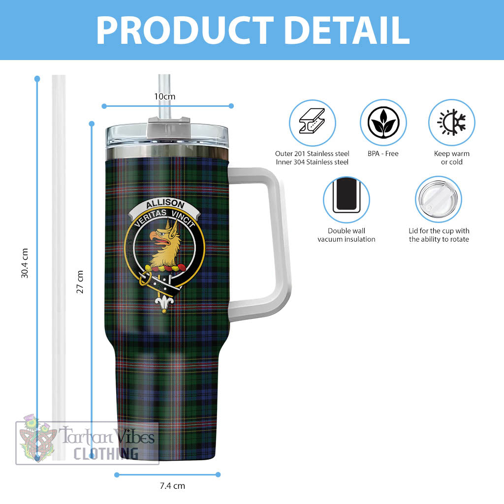 Tartan Vibes Clothing Allison Tartan and Family Crest Tumbler with Handle