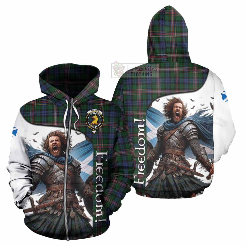 Tartan Vibes Clothing Allison Crest Tartan Hoodie Inspired by the Freedom of Scottish Warrior