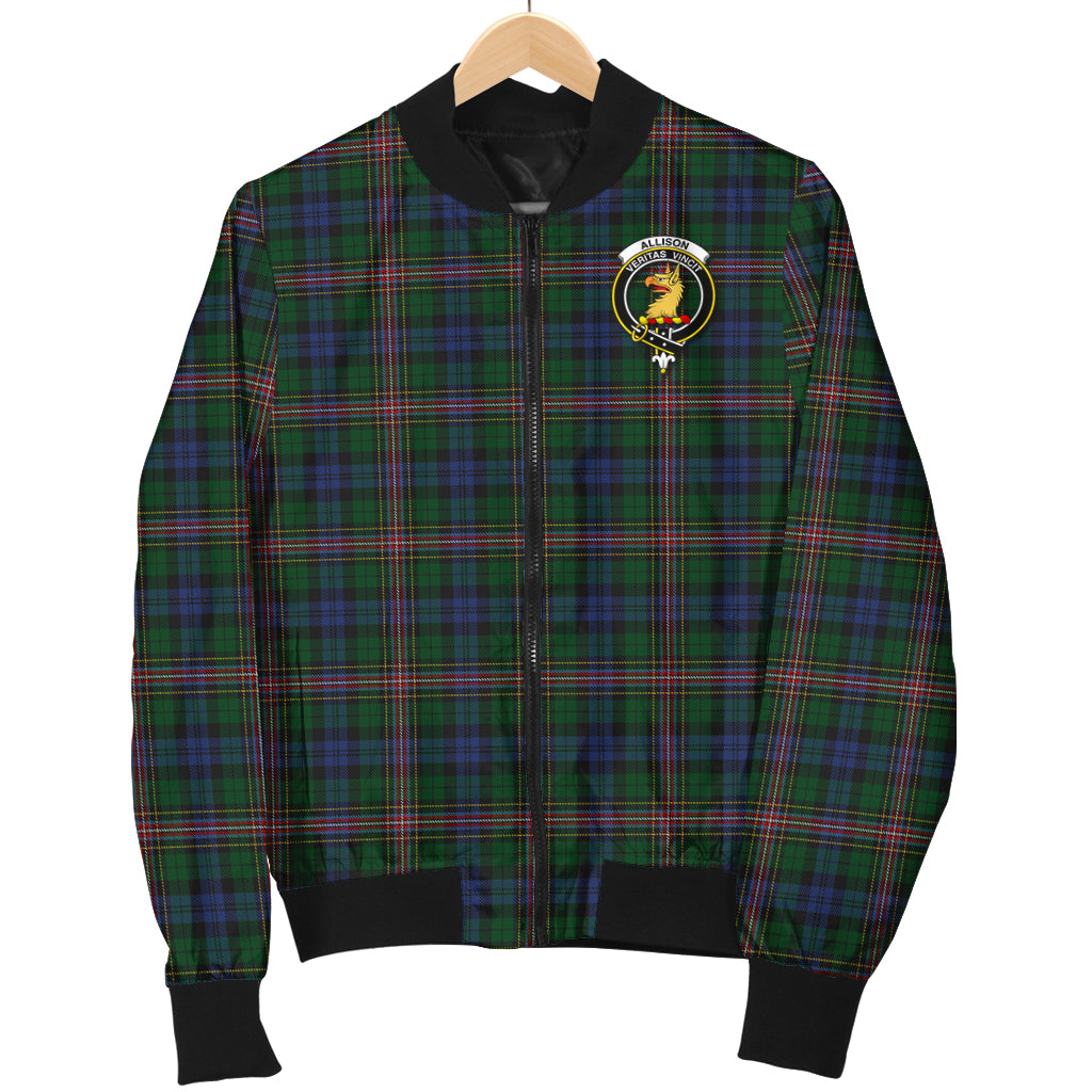 Allison Tartan Bomber Jacket with Family Crest - Tartanvibesclothing