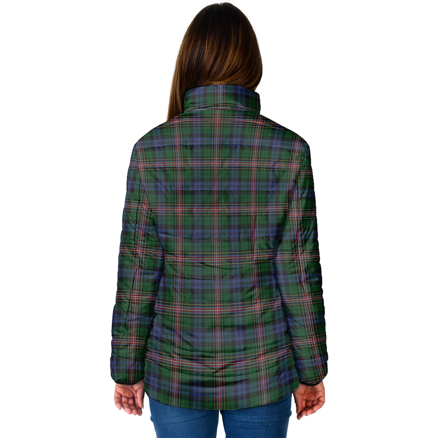 Allison Tartan Padded Jacket with Family Crest - Tartan Vibes Clothing