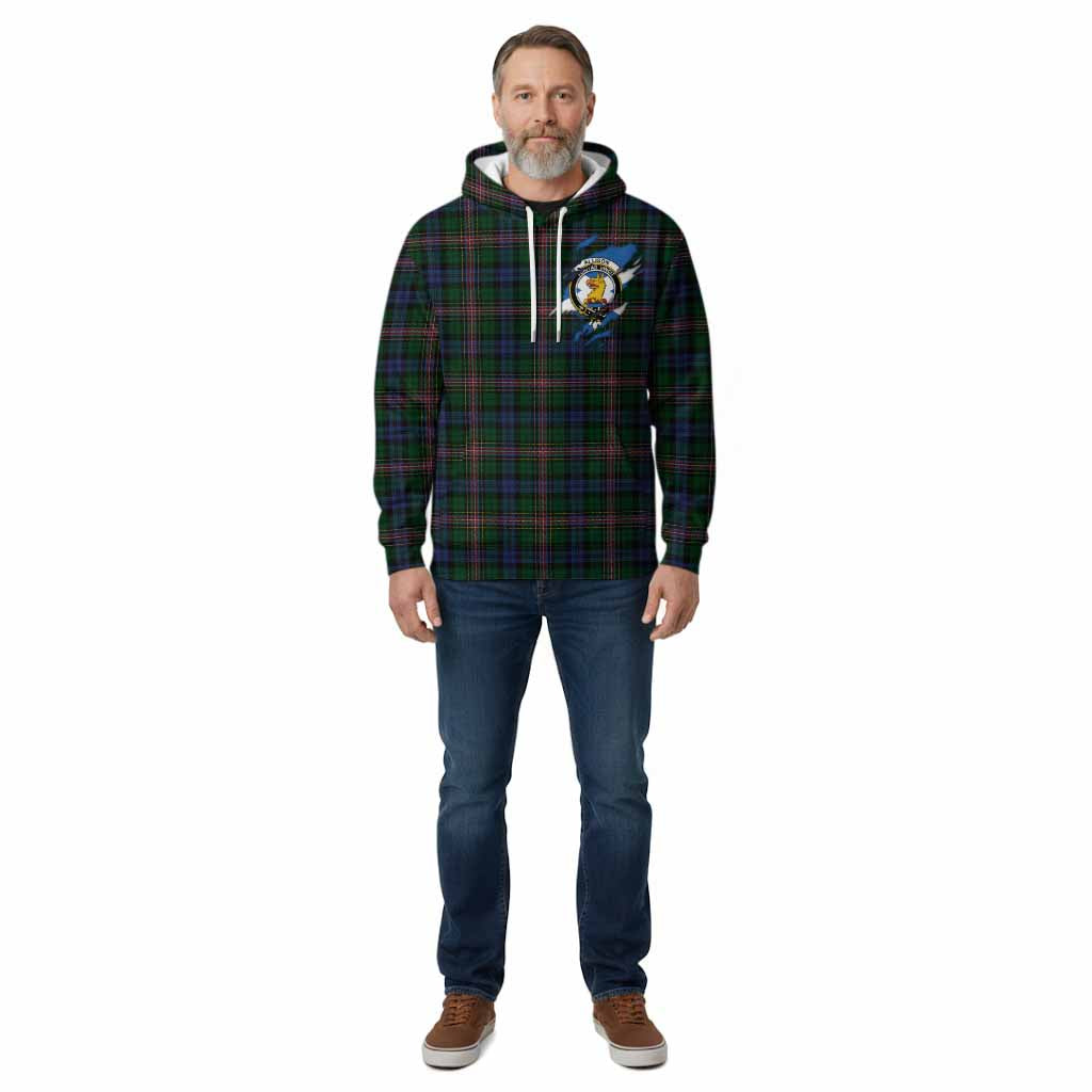 Allison Clan Crest In Me Tartan Cotton Hoodie Scotland Flag Style