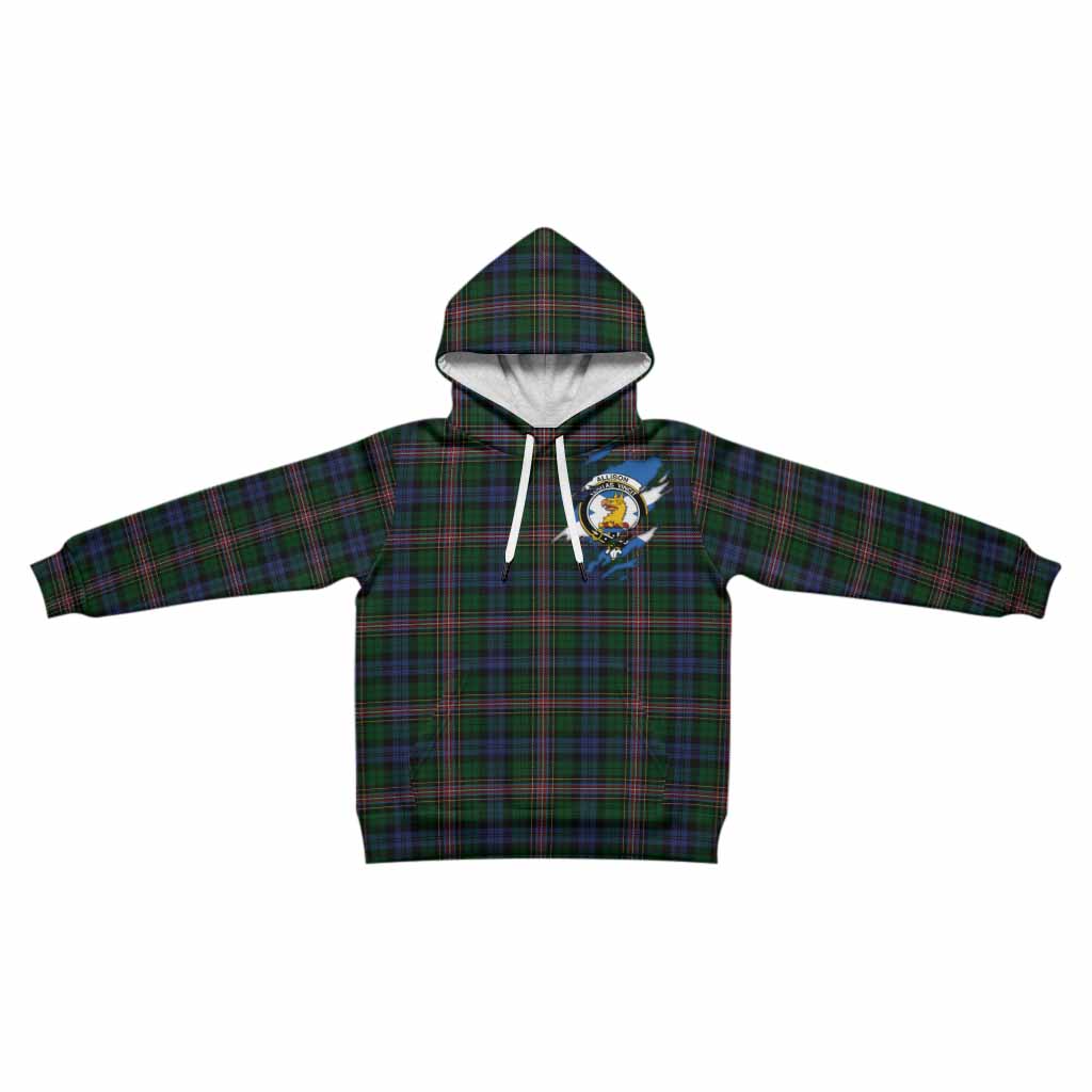 Allison Clan Crest In Me Tartan Kid Hoodie Scotland Flag Style