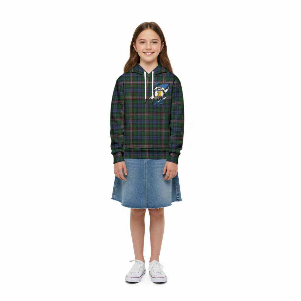 Allison Clan Crest In Me Tartan Kid Hoodie Scotland Flag Style