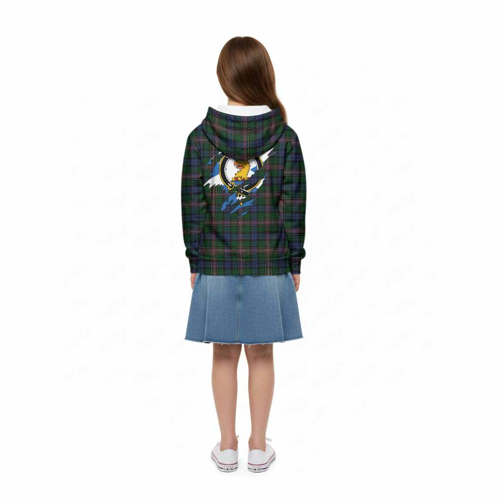 Allison Clan Crest In Me Tartan Kid Hoodie Scotland Flag Style