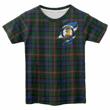 Allison Clan Crest In Me Tartan Kid T-shirt Scotland Flag Style