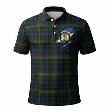 Allison Clan Crest In Me Tartan Polo Shirt Scotland Flag Style