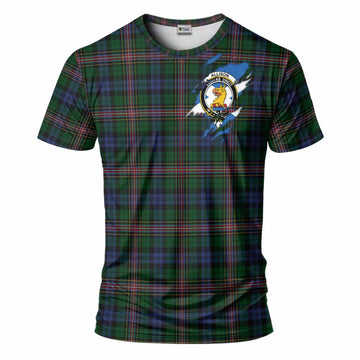 Allison Clan Crest In Me Tartan T-Shirt Scotland Flag Style