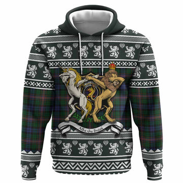 Allison Clan Tartan Crest Christmas Hoodie Coat of Arms Funny Style