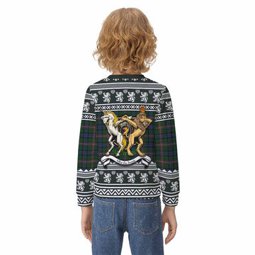 Allison Clan Tartan Crest Christmas Kid Ugly Sweatshirt Coat of Arms Funny Style