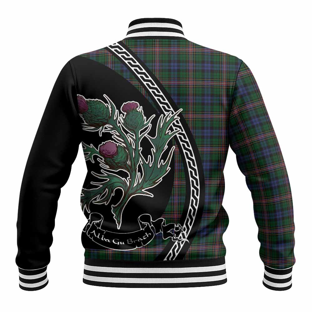 Allison Family Crest Tartan Baseball Jacket Alba Thistle Inspired - Tartan Vibes Clothing