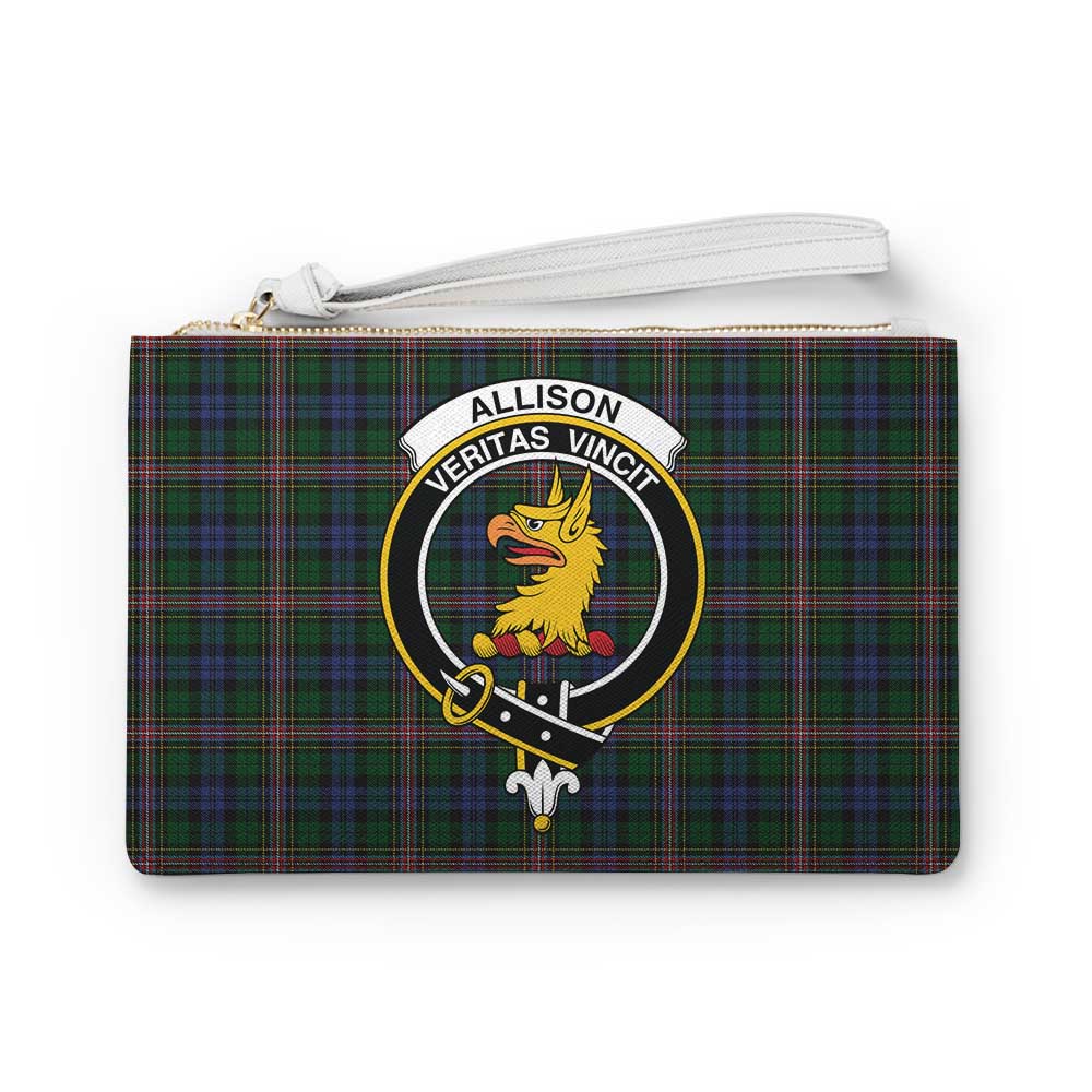Tartan Vibes Clothing Allison Family Crest Tartan Clutch Bag