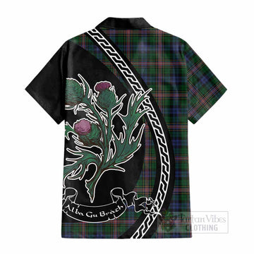 Allison Family Crest Tartan Cotton Hawaiian Shirt Alba Thistle Inspired - Tartan Vibes Clothing