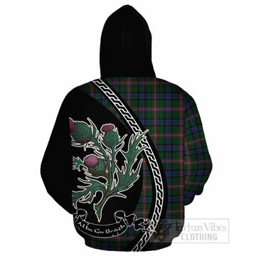 Allison Family Crest Tartan Cotton Hoodie Alba Thistle Inspired