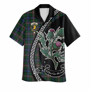 Allison Family Crest Tartan Hawaiian Shirt Alba Thistle Inspired