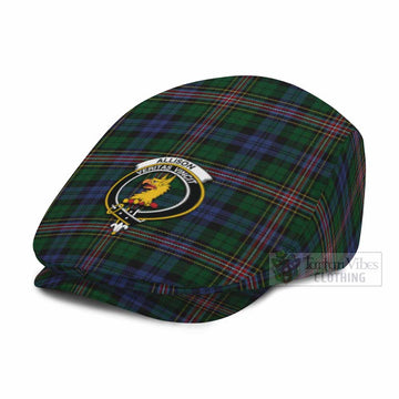 Allison Family Crest Tartan Jeff Cap, Tartan Flat Cap